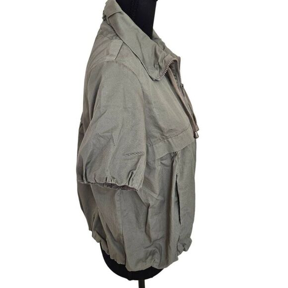 Canyon River Blues Womens Front Zip Lightweight Short Sleeve Jacket Khaki Medium - Picture 3 of 11